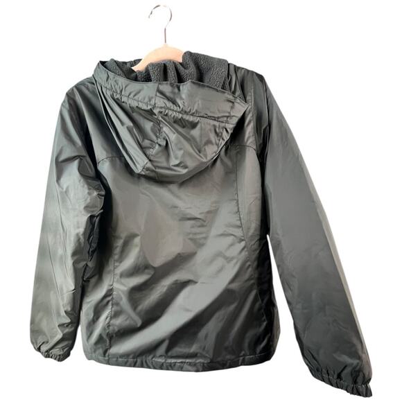 Columbia Switchback II black sherpa lined winter jacket hooded Medium - Picture 3 of 8